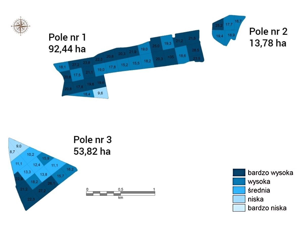 Mapa zapotrzebowania w fosfor