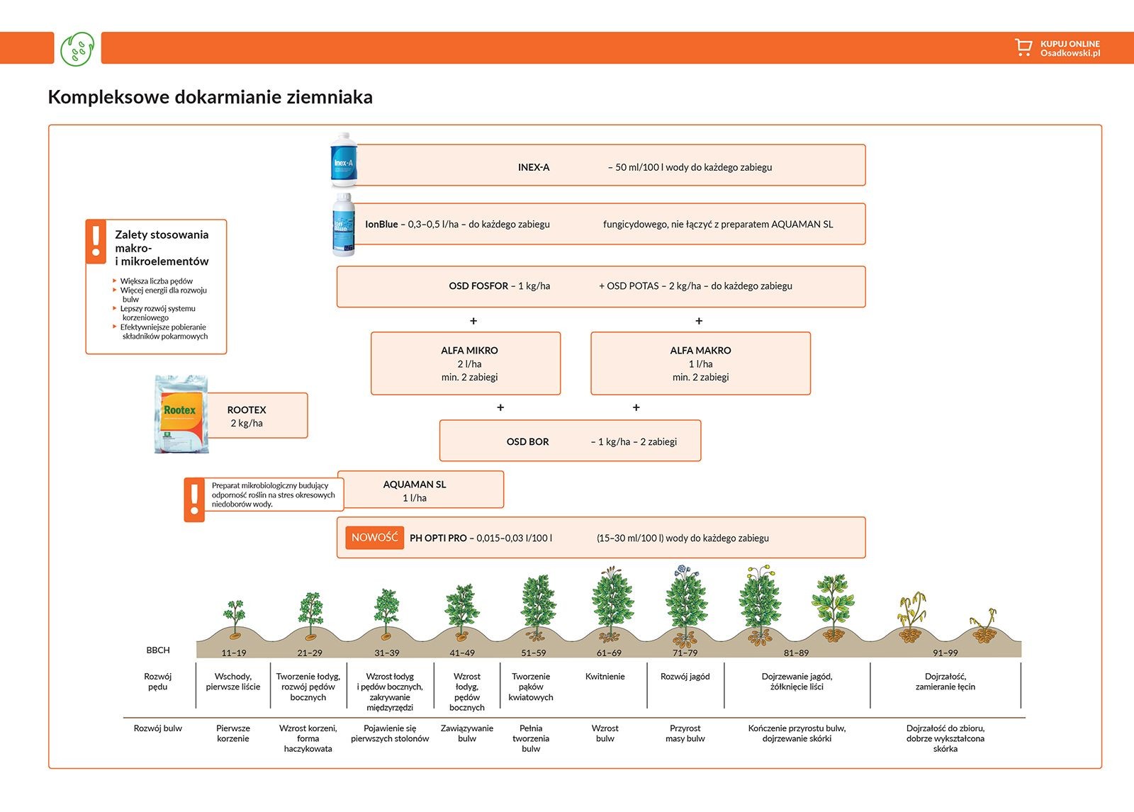 Nawożenie dolistne ziemniaka