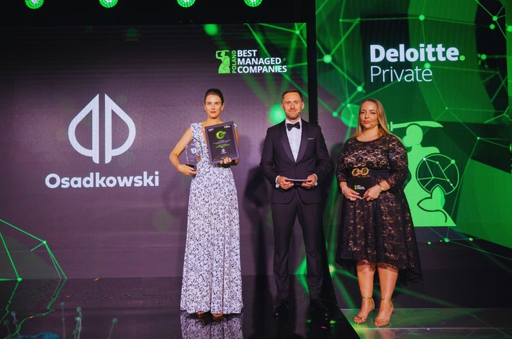 Osadkowski ponownie z tytułem Best Managed Companies